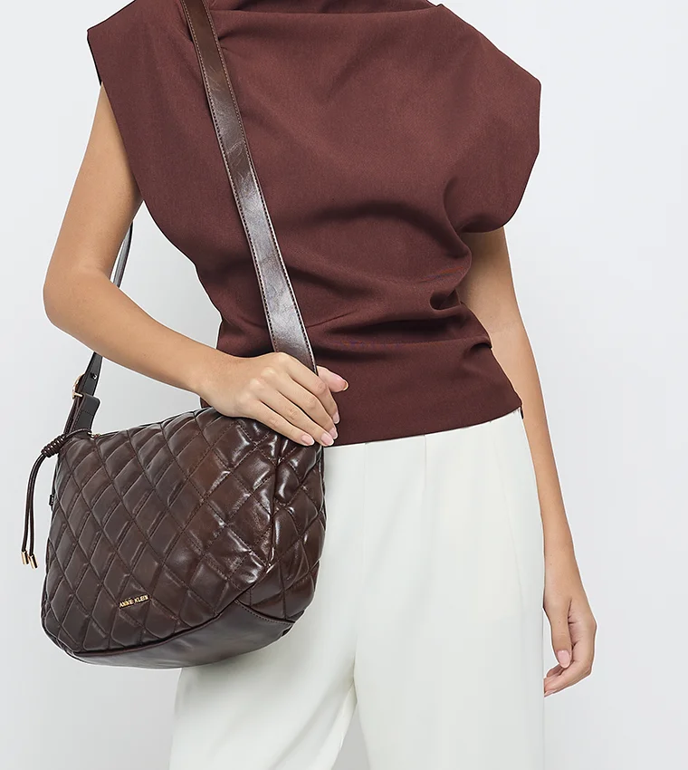 ANNE KLEIN Anne Klein Quilted Pu Crossbody Bag